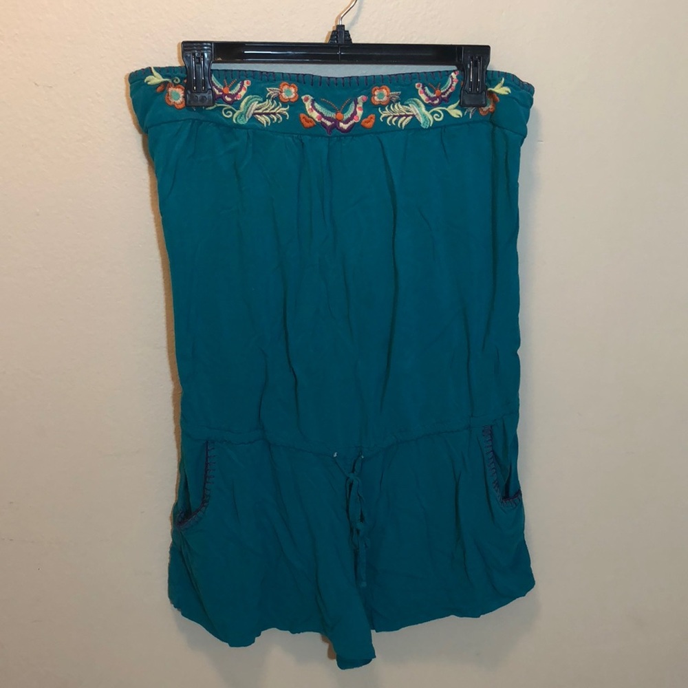 Blue beach romper